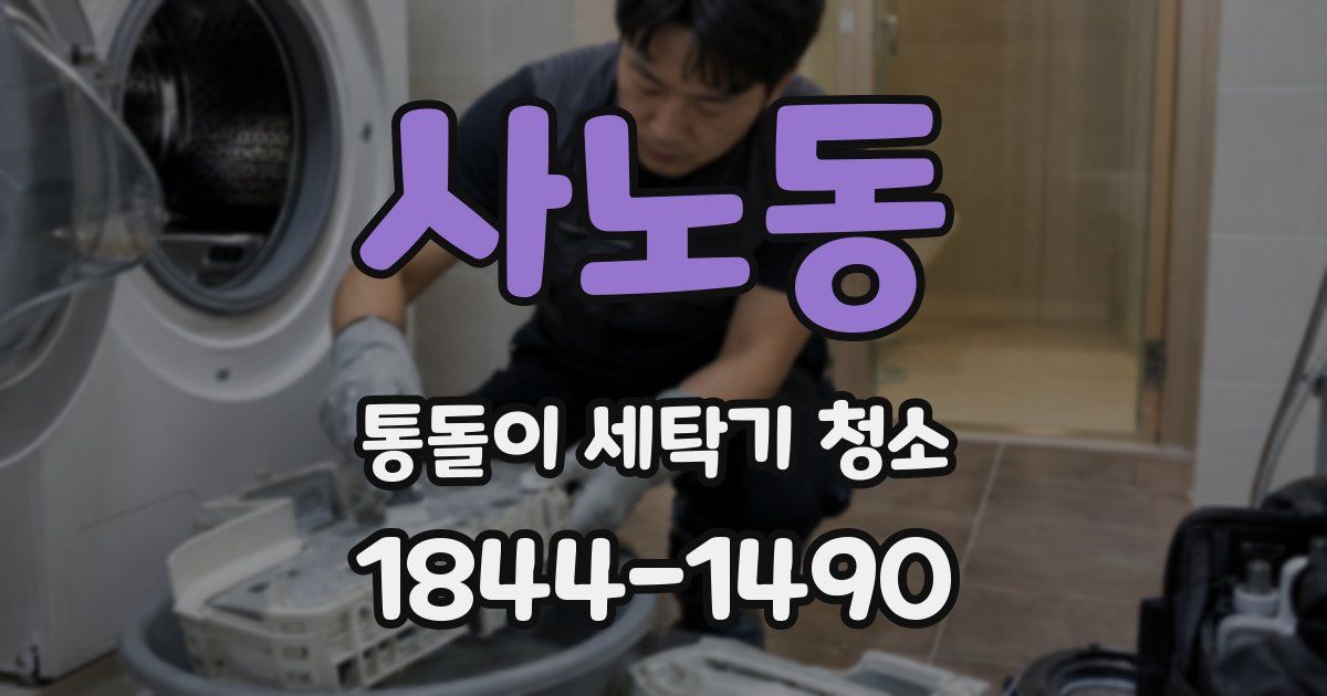 사노동 통돌이 세탁기 청소