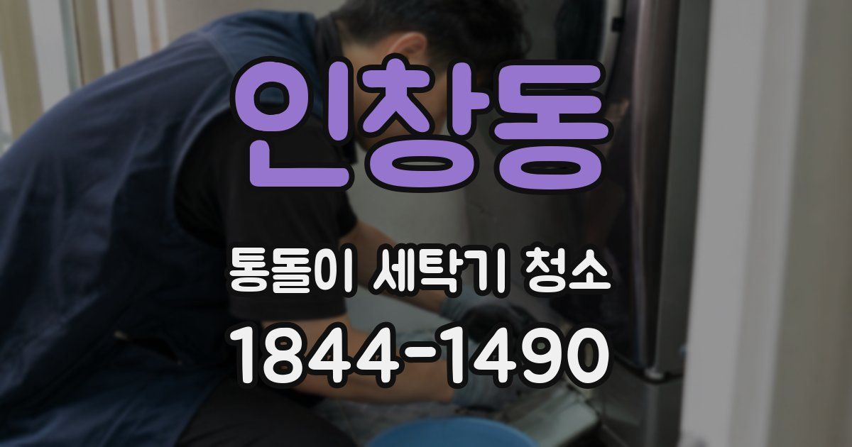 인창동 통돌이 세탁기 청소