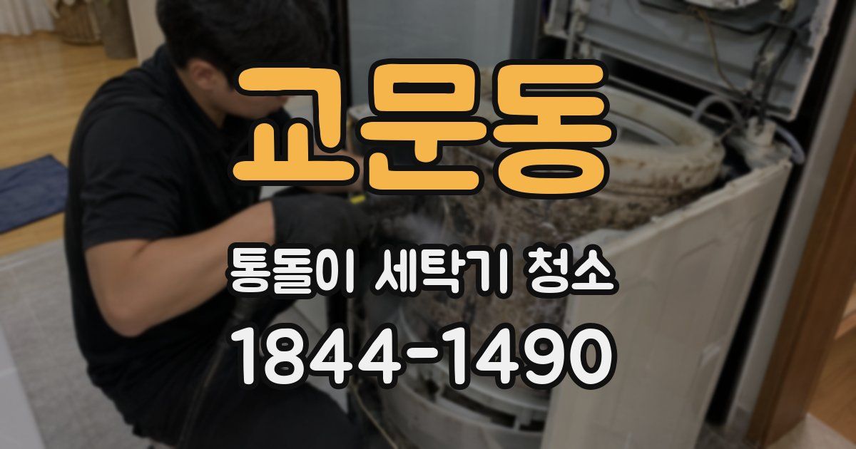 교문동 통돌이 세탁기 청소