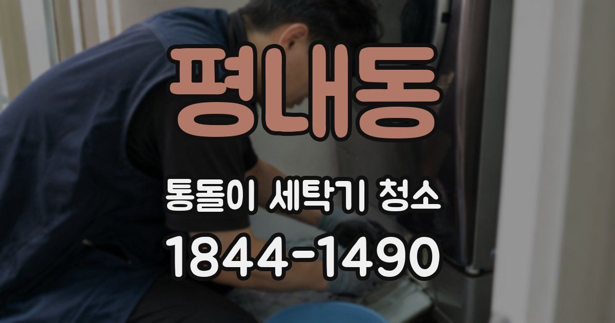 평내동 통돌이 세탁기 청소
