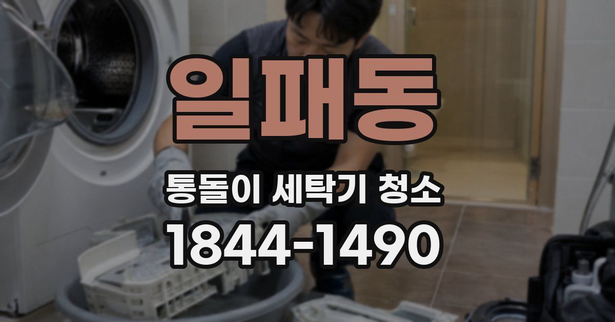 일패동 통돌이 세탁기 청소