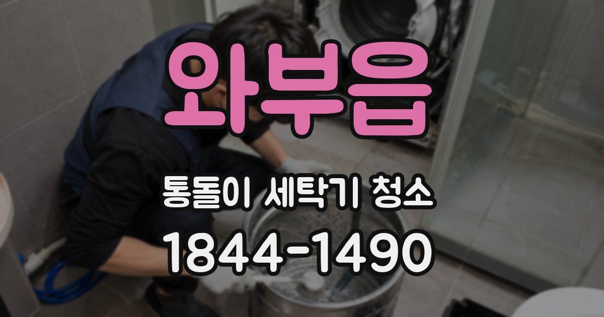 와부읍 통돌이 세탁기 청소