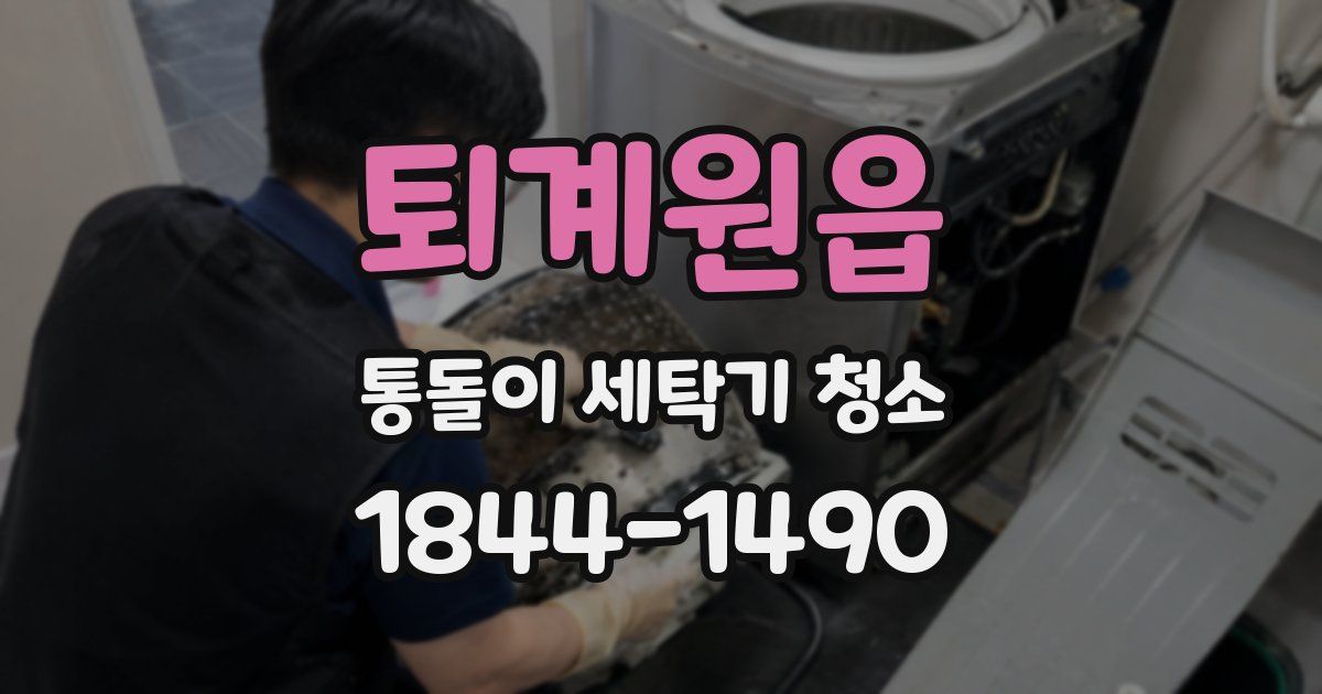 퇴계원읍 통돌이 세탁기 청소