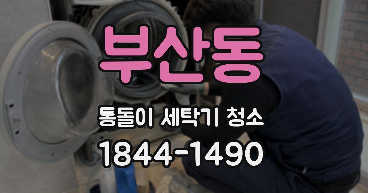 부산동 통돌이 세탁기 청소