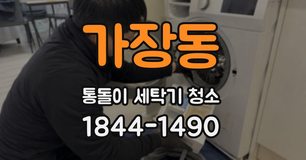 가장동 통돌이 세탁기 청소