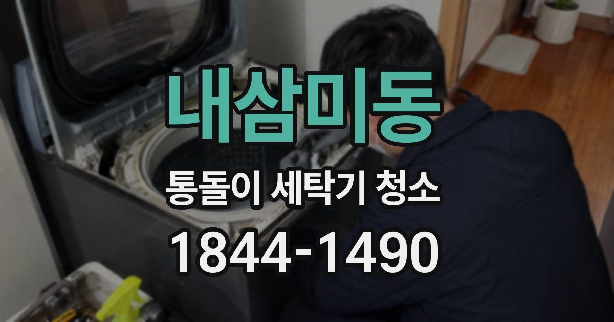 내삼미동 통돌이 세탁기 청소