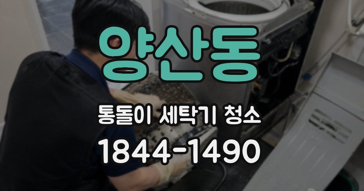 양산동 통돌이 세탁기 청소