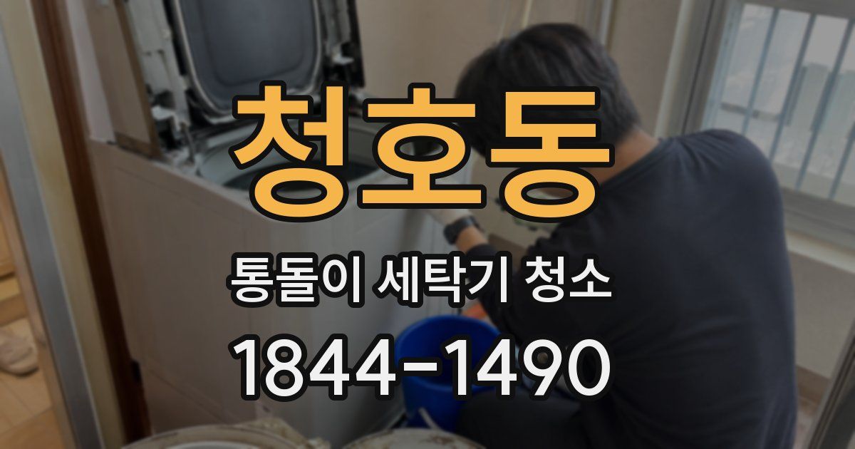 청호동 통돌이 세탁기 청소