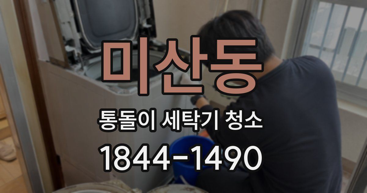 미산동 통돌이 세탁기 청소