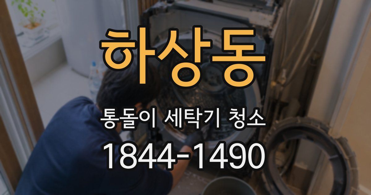 하상동 통돌이 세탁기 청소