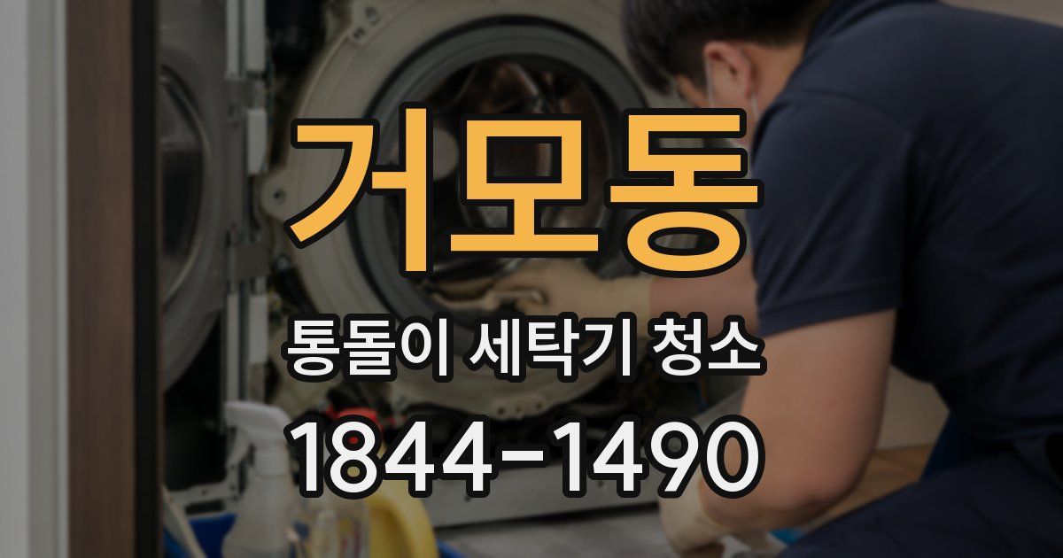 거모동 통돌이 세탁기 청소