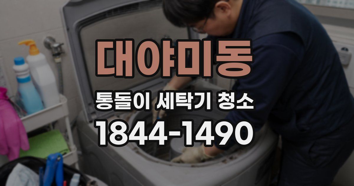 대야미동 통돌이 세탁기 청소