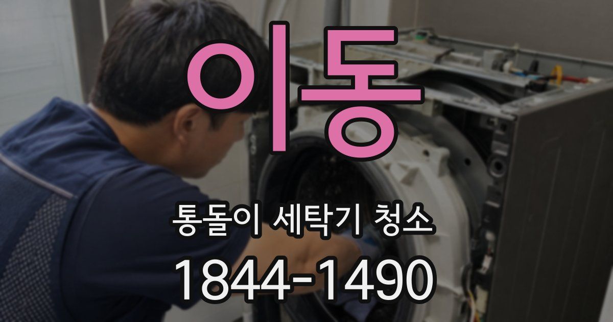 이동 통돌이 세탁기 청소
