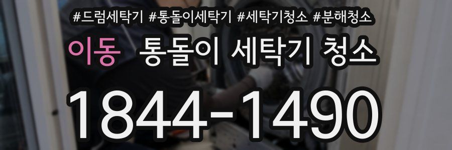 이동 통돌이 세탁기 청소