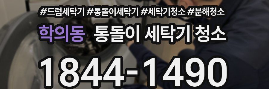 학의동 통돌이 세탁기 청소
