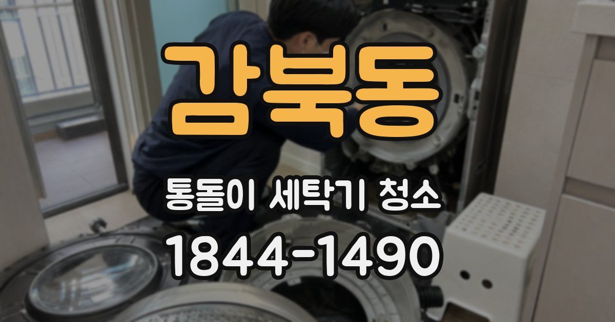 감북동 통돌이 세탁기 청소