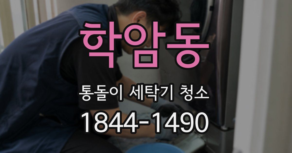 학암동 통돌이 세탁기 청소