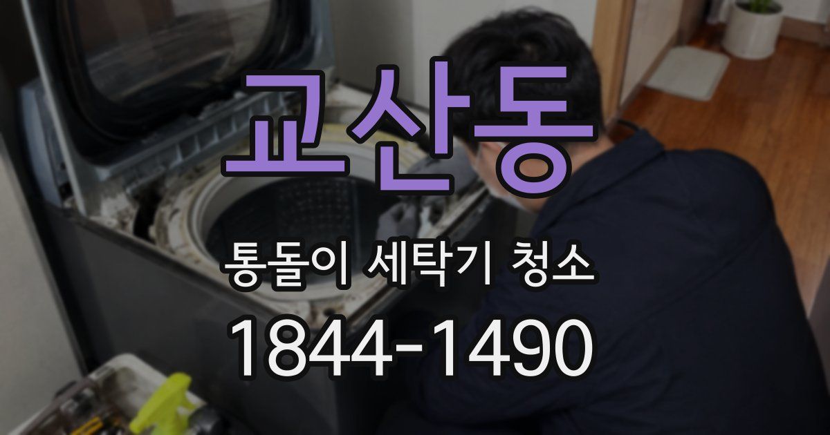 교산동 통돌이 세탁기 청소