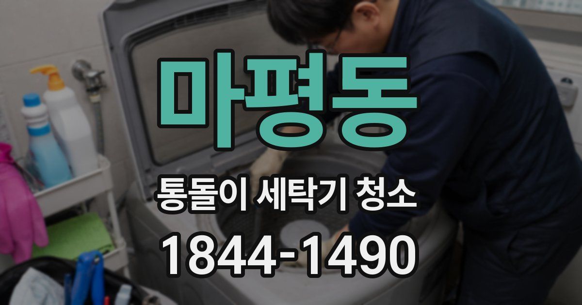 마평동 통돌이 세탁기 청소