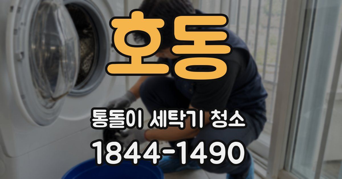 호동 통돌이 세탁기 청소