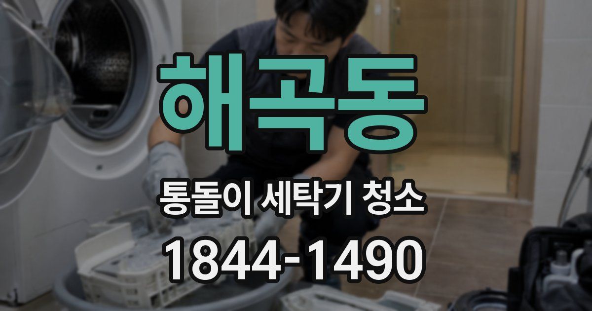 해곡동 통돌이 세탁기 청소