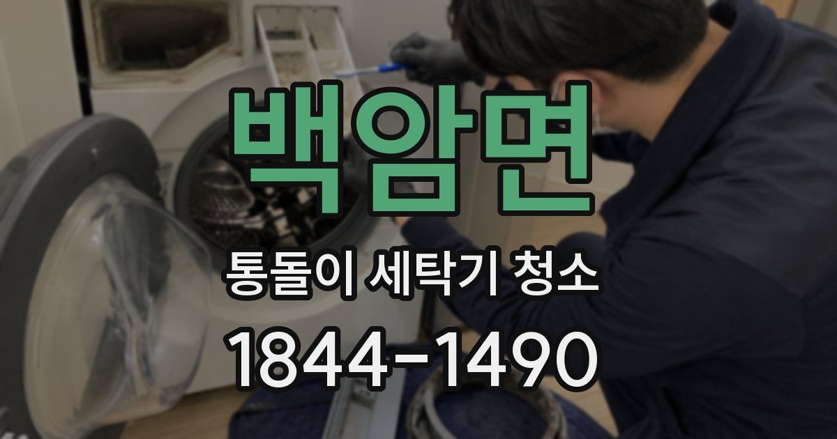 백암면 통돌이 세탁기 청소