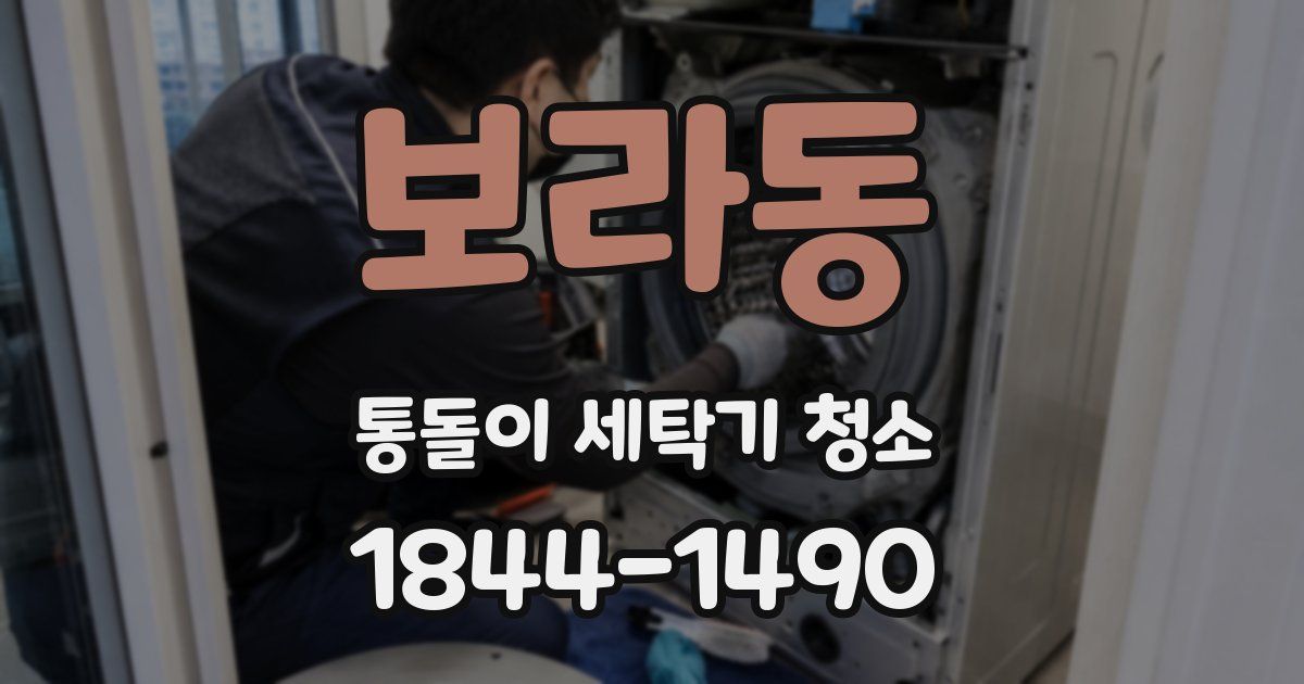 보라동 통돌이 세탁기 청소