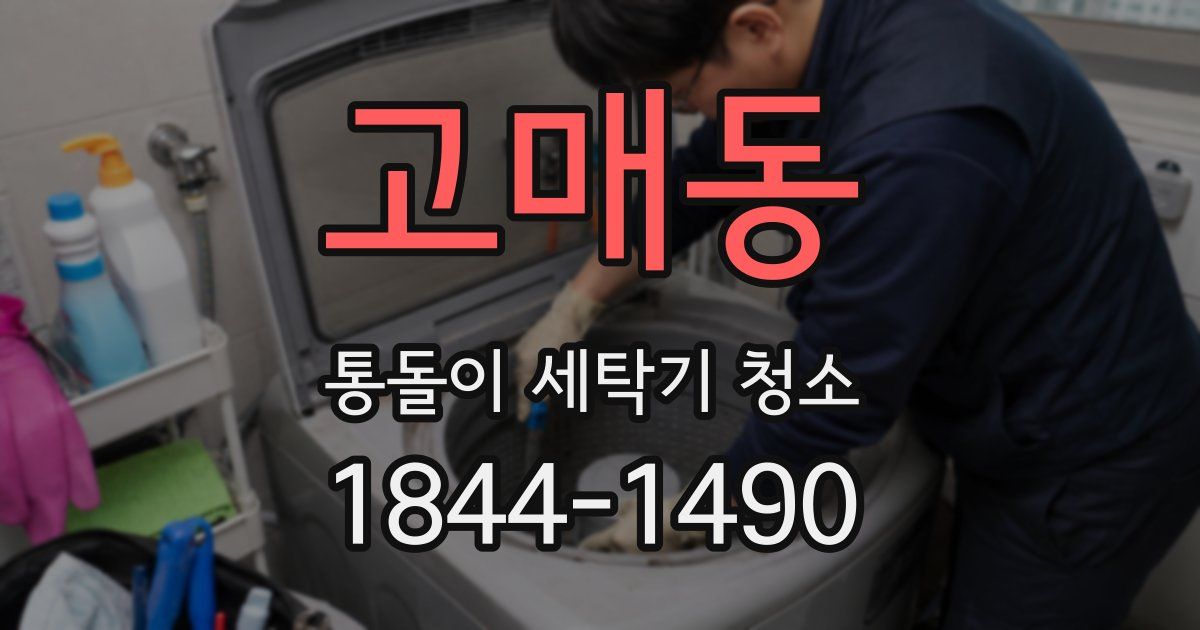 고매동 통돌이 세탁기 청소