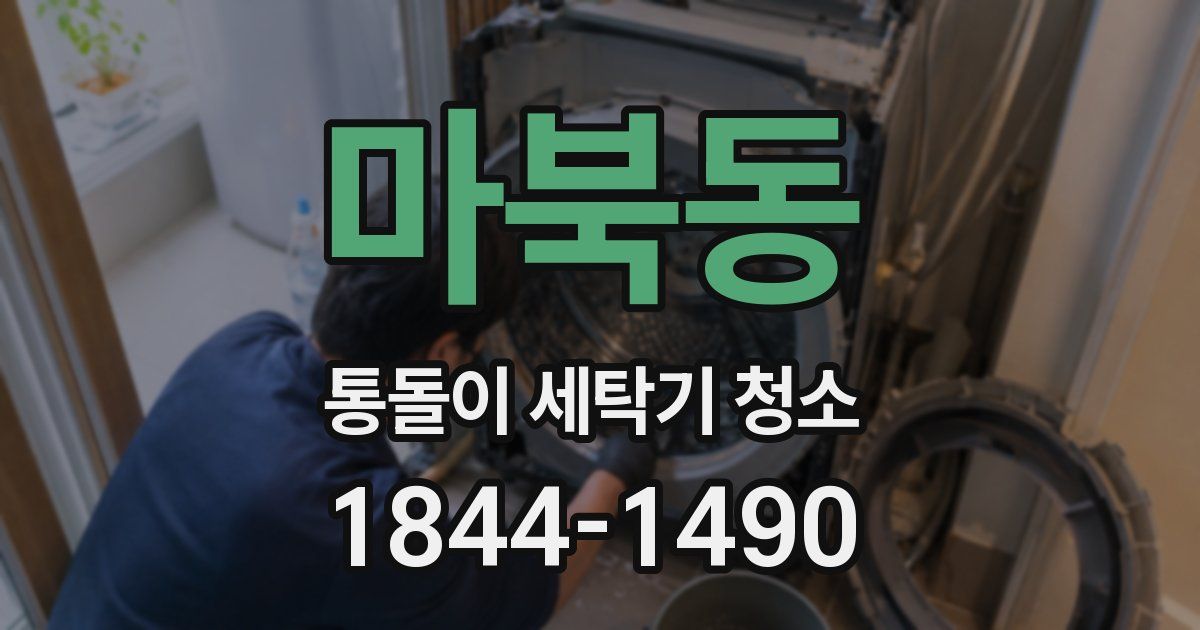 마북동 통돌이 세탁기 청소