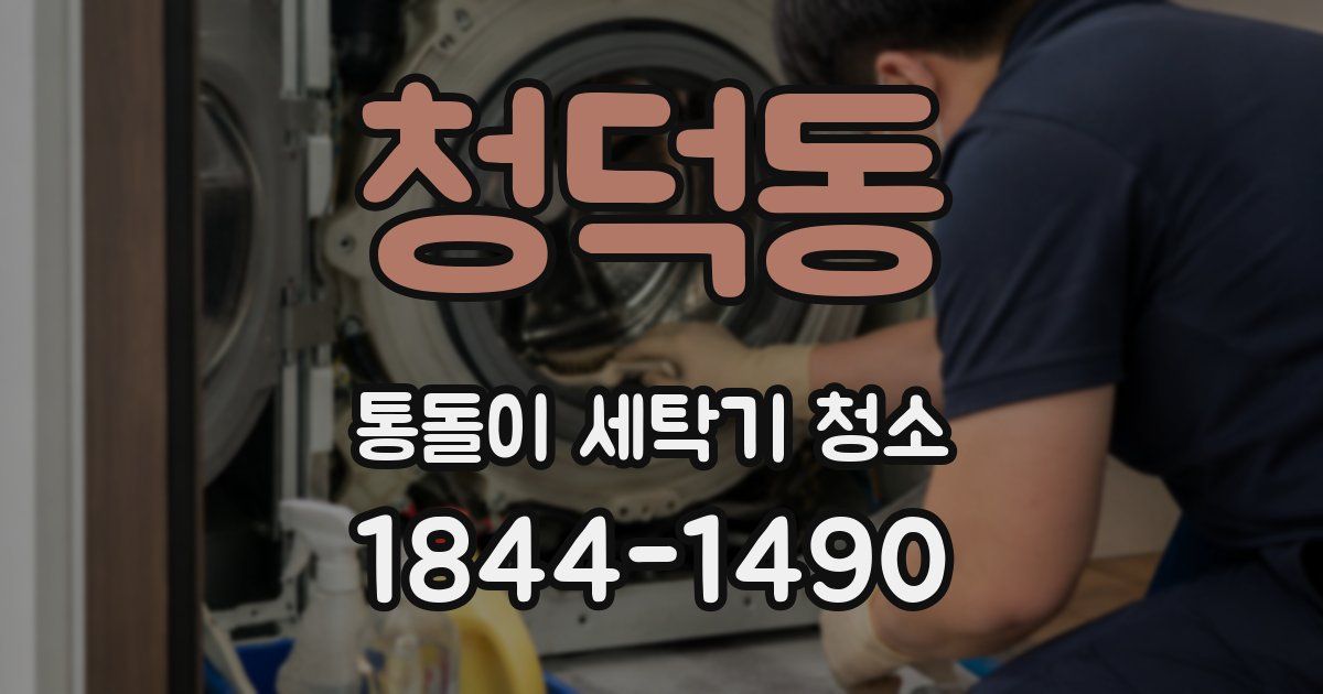 청덕동 통돌이 세탁기 청소