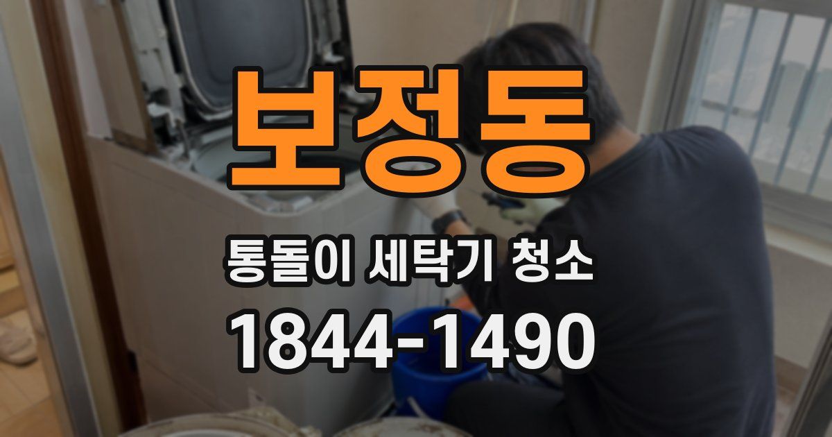 보정동 통돌이 세탁기 청소