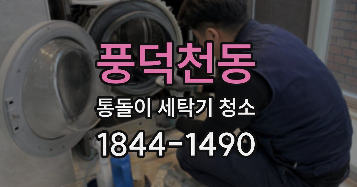 풍덕천동 통돌이 세탁기 청소