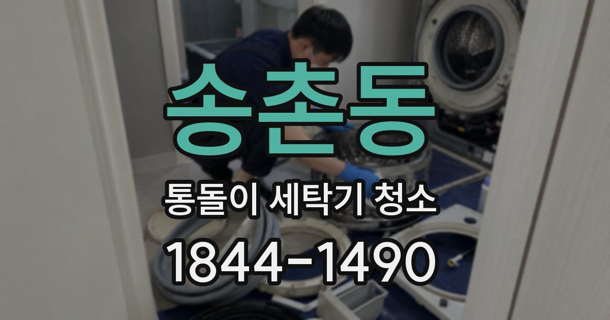 송촌동 통돌이 세탁기 청소