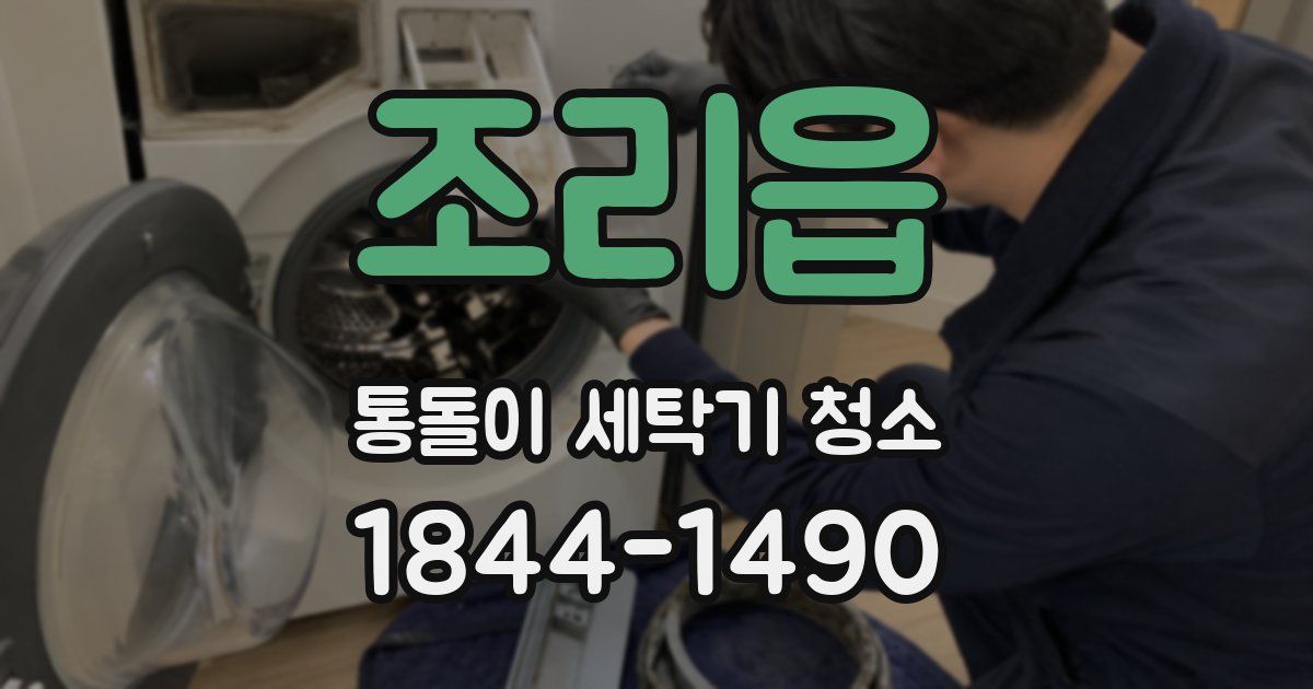조리읍 통돌이 세탁기 청소