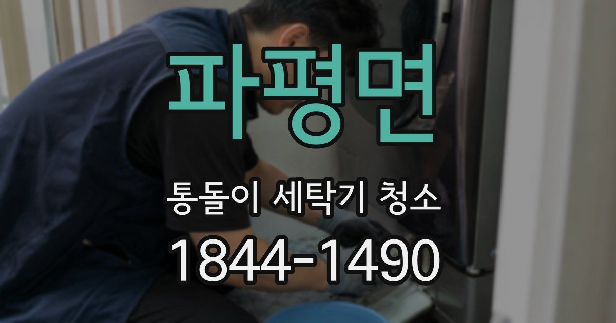 파평면 통돌이 세탁기 청소