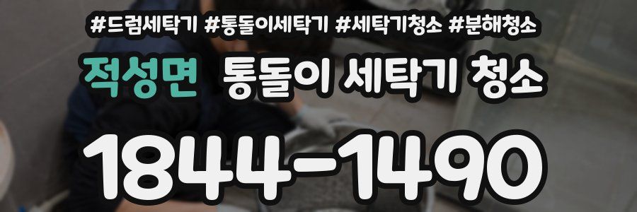 적성면 통돌이 세탁기 청소