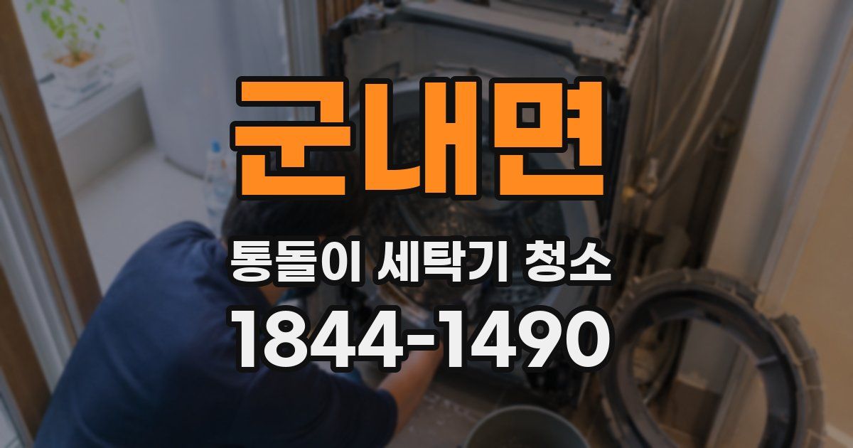 군내면 통돌이 세탁기 청소