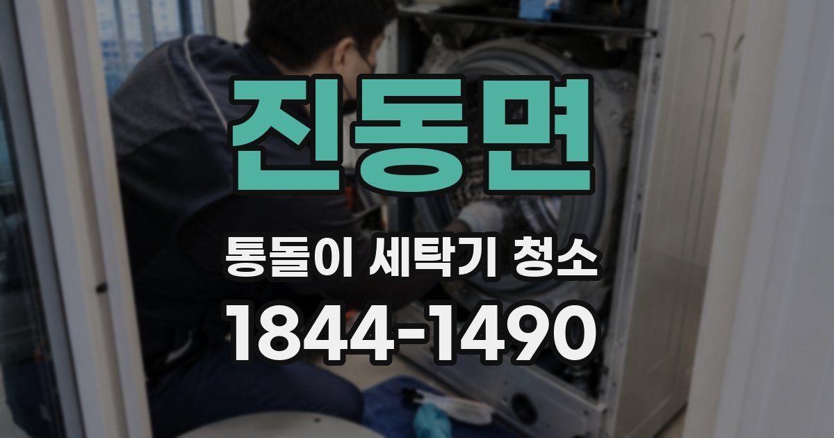 진동면 통돌이 세탁기 청소