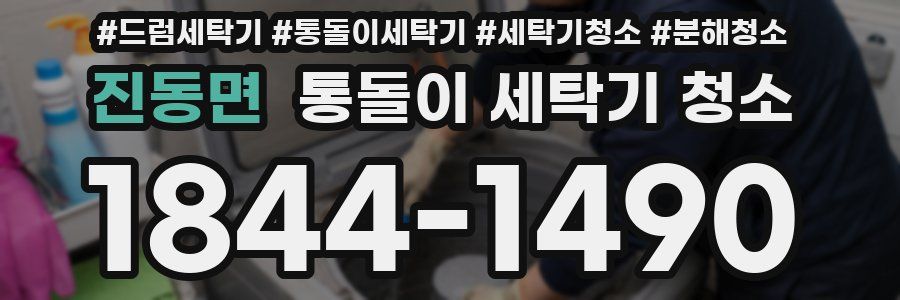 진동면 통돌이 세탁기 청소