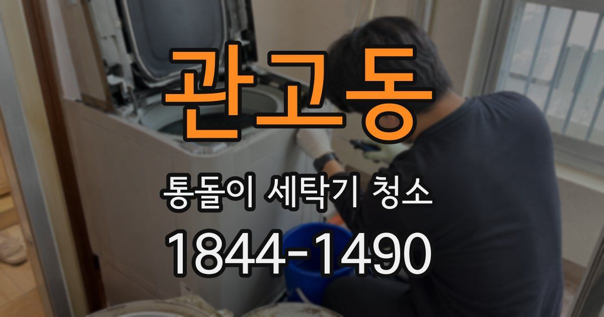 관고동 통돌이 세탁기 청소