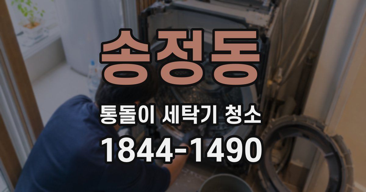 송정동 통돌이 세탁기 청소