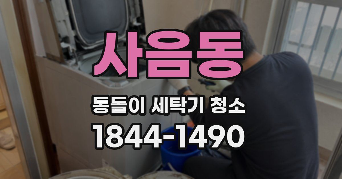 사음동 통돌이 세탁기 청소