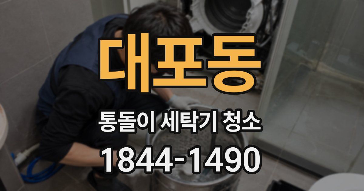 대포동 통돌이 세탁기 청소