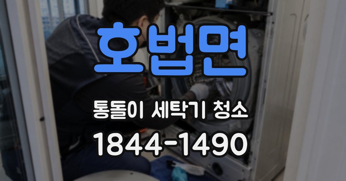 호법면 통돌이 세탁기 청소