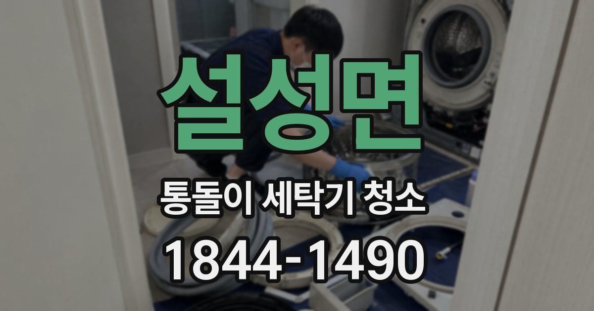설성면 통돌이 세탁기 청소