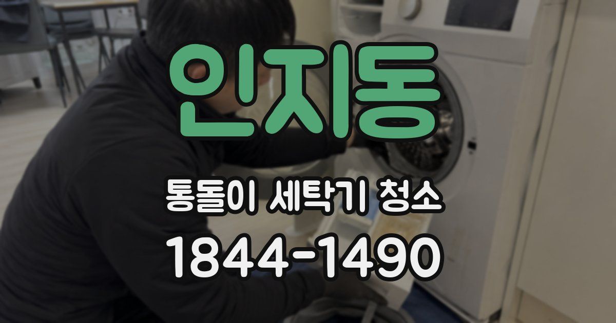 인지동 통돌이 세탁기 청소