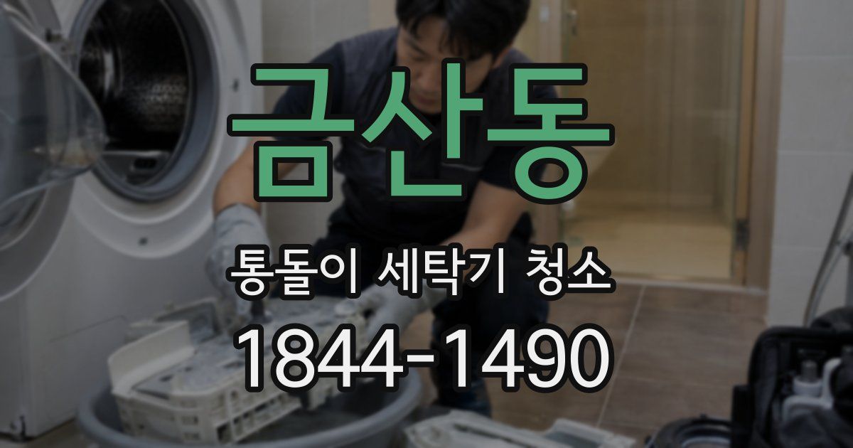 금산동 통돌이 세탁기 청소