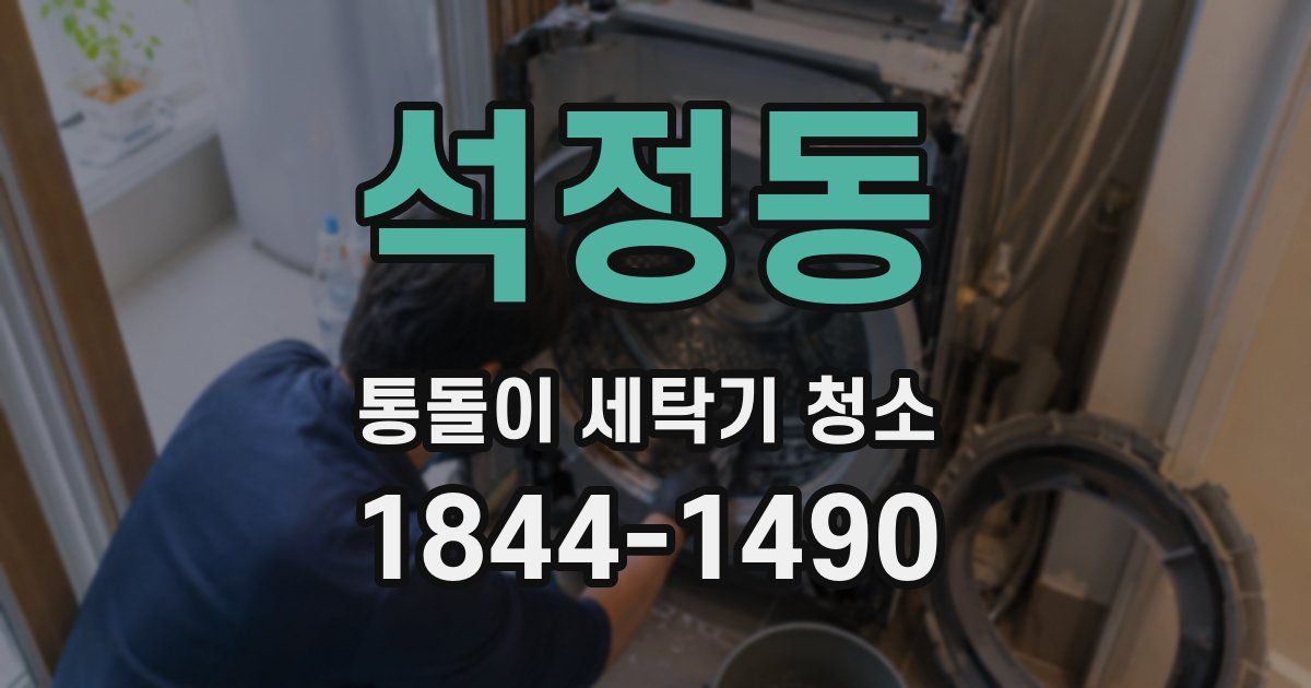 석정동 통돌이 세탁기 청소