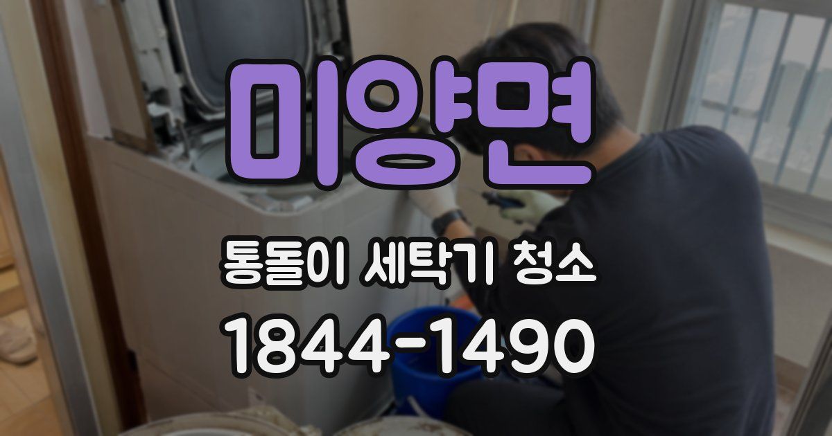 미양면 통돌이 세탁기 청소
