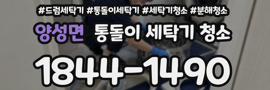 양성면 통돌이 세탁기 청소